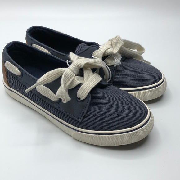 Cat & Jack Other - NWT Cat&Jack Boy’s Canvas Blue Boat Shoes Size 13